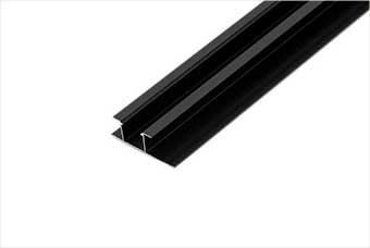 铜仁航空纤维墙咔铝合金带灯中条（哑黑氧化）