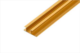 铜仁航空纤维墙咔铝合金带灯中条（钛金氧化）