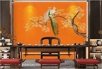 铜仁森佰汇航空纤维墙咔（春花秋月）